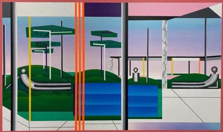 Robin Obitz (Panar), ‘Composition Symétrique Encadrement Rose’, 2020