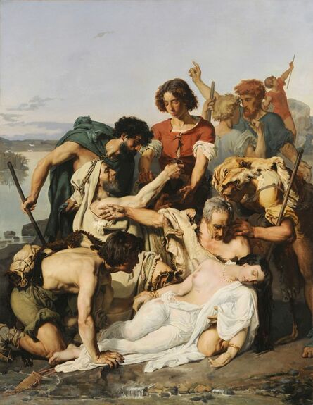 Paul Jaques Aimé Baudry, ‘Zenobia Discovered by Shepherds on the Banks of the Araxes ’, 1850