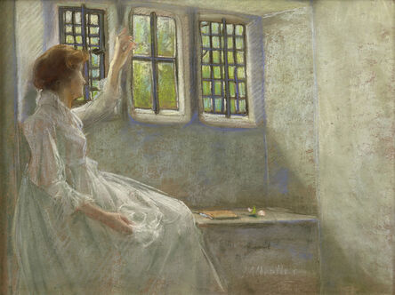 Julian Alden Weir, ‘The Window Seat’, 1889