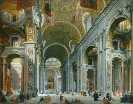 Giovanni Paolo Panini, ‘Interior of Saint Peter's, Rome’, ca. 1754