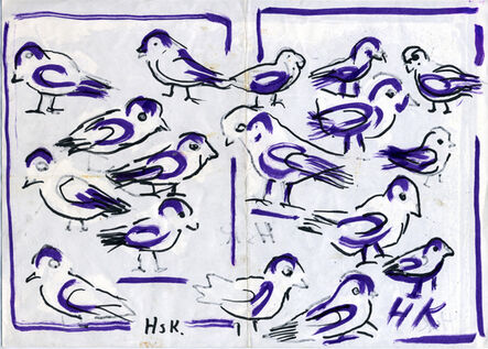 Hans Krüsi, ‘Untitled (Blue Birds)’, n.d.
