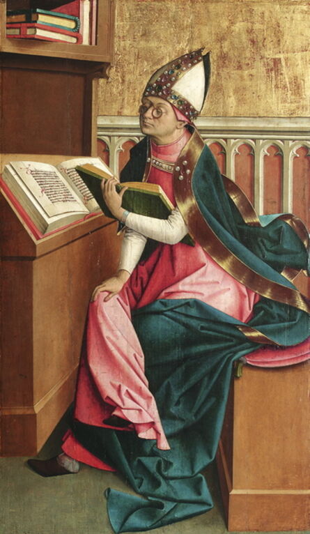 Meister von Großgmain, ‘Saint Ambrosio’, 1498