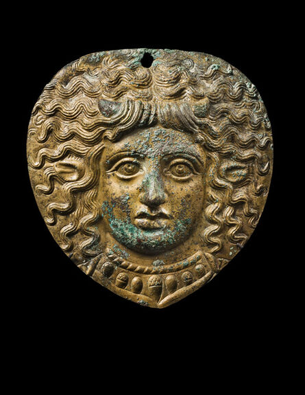 Unknown Greek, ‘Ancient Greek Gilded Bronze Plaque of Ino, the Queen of Boeotia’, ca. 4th century  BCE