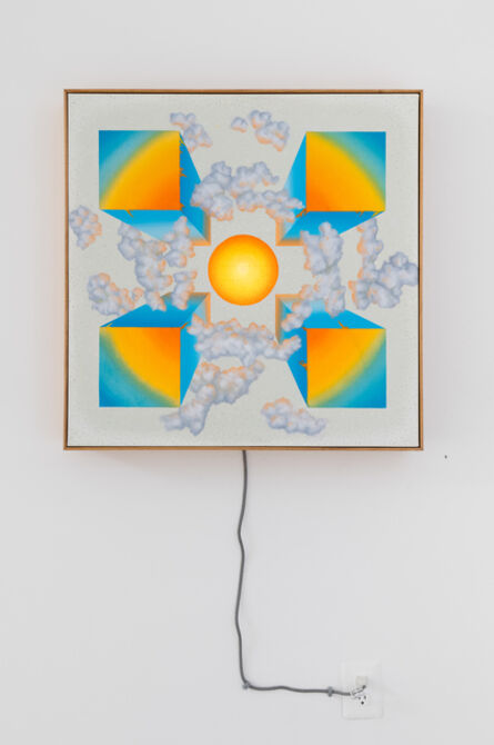 Se Jong Cho, ‘Sun with Columns (light Box Painting)’, 2017
