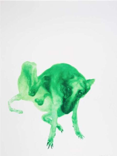 Zhou Chunya 周春芽, ‘Green Dog no.2’, 2012