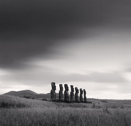 Michael Kenna, ‘Moai, Study 49, Ahu Akivi, Easter Island’, 2001