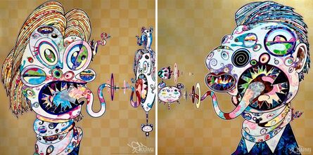 Takashi Murakami, ‘Homage to Francis Bacon, Study for Head of Isabel Rawsthorne and George Dyer (2 Prints)’, 2016