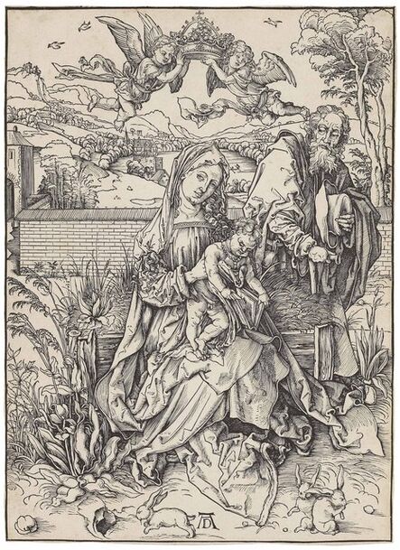 Albrecht Dürer, ‘The Holy Family with three Hares (B. 102; M., Holl. 212; S.M.S. 108)’, ca. 1497