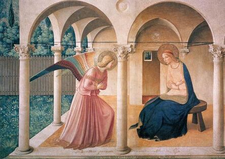 Fra Angelico, ‘The Annunciation, north corridor, Monastery of San Marco’, ca. 1438-45