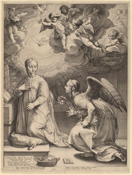 Hendrik Goltzius, ‘The Annunciation’, 1594