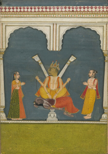 Unknown, ‘Narasimha Disemboweling Hiranyakashipu’, 17th century