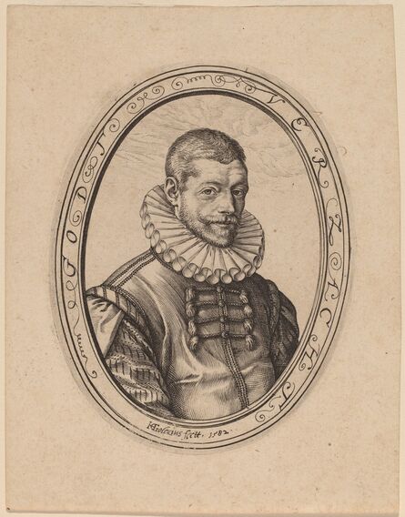 Hendrik Goltzius, ‘Hans Felbbier’, 1582