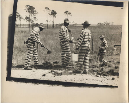 Walker Evans, ‘Untitled (Four members of a Prison Work Gang, Possibly Louisiana)’, 1935