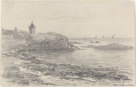Eugène Boudin, ‘The Coast at Concarneau’