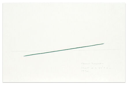 Fred Sandback, ‘Green Diagonal’, 1974