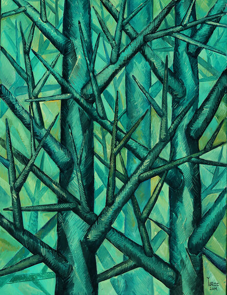 Yuroz, ‘Trees in Green (Study)’, 2014