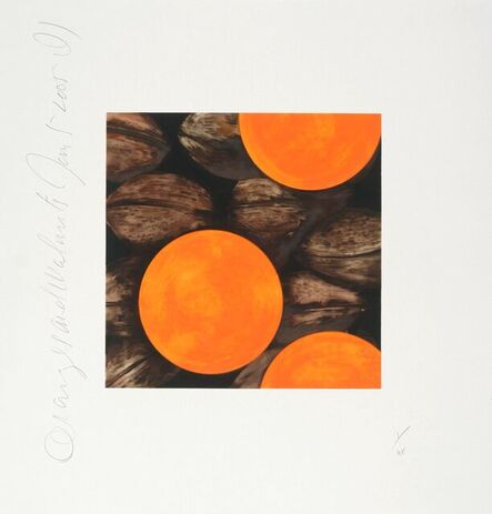 Donald Sultan, ‘Oranges and walnuts’, 2005