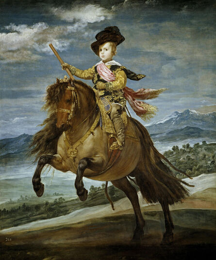 Diego Velázquez, ‘Infante Baltasar Carlos, son of King Felipe IV and Queen Isabella, on horseback’, 1635-1636