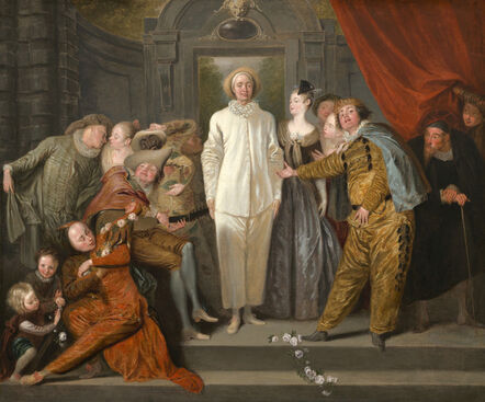 Jean-Antoine Watteau, ‘The Italian Comedians’, probably 1720