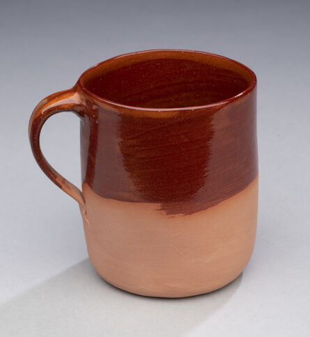 Ken Price, ‘Untitled (Cup, partially glazed, red-brown exterior and interior)’, 1970-1979