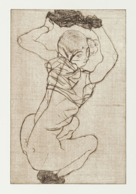 Egon Schiele, ‘Squatting Woman’, 1914