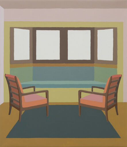 Zsofia Schweger, ‘Living Room at the Frank Lloyd Wright Home and Studio in Oak Park, Illinois’, 2019