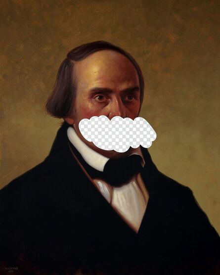 Shawn Huckins, ‘The Truth Is An Arbitrary Thing (Daniel Webster, White House Art Collection Erasure No. 17)’, 2018