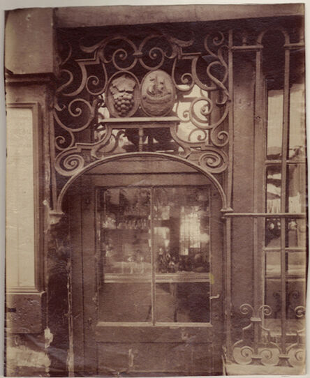 Eugène Atget, ‘Grille de Marchand de vin / 3 Rue de l'Arbalète’, 1901 / 1901