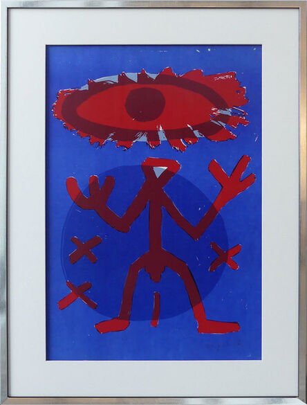 A.R. Penck, ‘Standart Variation Rot Blau’, 1994
