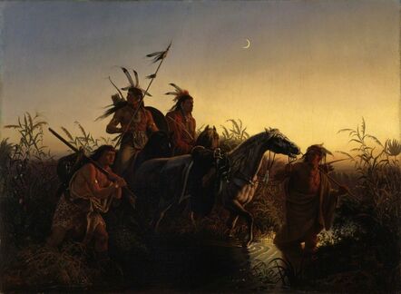 Charles Ferdinand Wimar, ‘The Captive Charger’, 1854