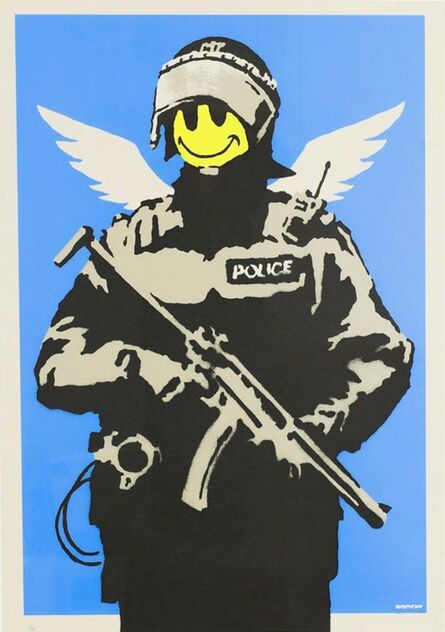 Banksy, ‘Flying Copper - Unsigned’, 2003