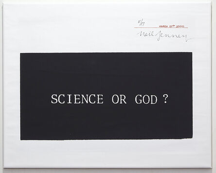 Neil Jenney, ‘Science or God?’, 2000