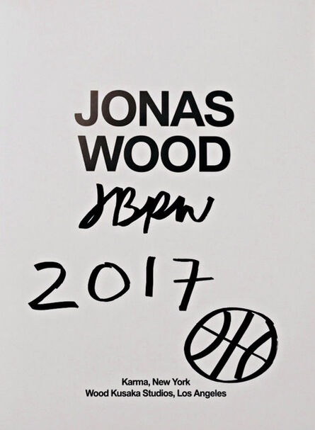 Jonas Wood, ‘Original Basketball Drawing (Hand Signed)’, 2017