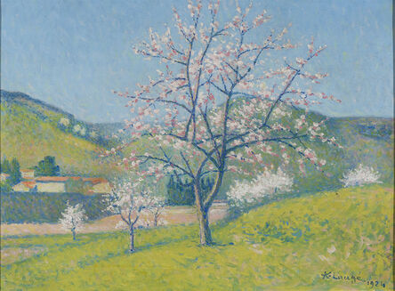 Achille Laugé, ‘Arbres en Fleur à Alet-les-Bains ’, 1919
