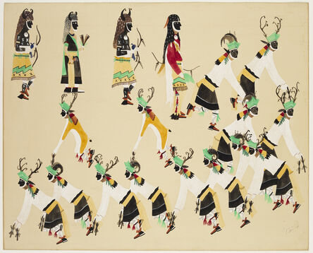 Abel Sanchez, ‘Deer and Buffalo Dance’, 20th Century