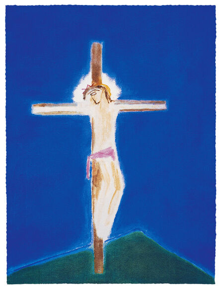 Craigie Aitchison, ‘Crucifixion Green Hill’, 2004