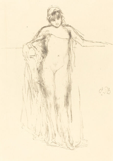 James Abbott McNeill Whistler, ‘Draped Model Standing’