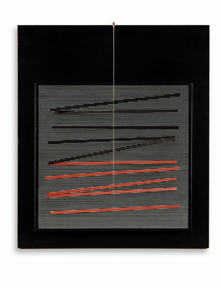 Jesús Rafael Soto, ‘Pequenas Horizontales Negras y Rojas  ’, 1966