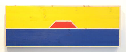 G.T. Pellizzi, ‘"Red Octagon Inserted Between Two Rectangular Planes, One Yellow and One Blue"’, 2017