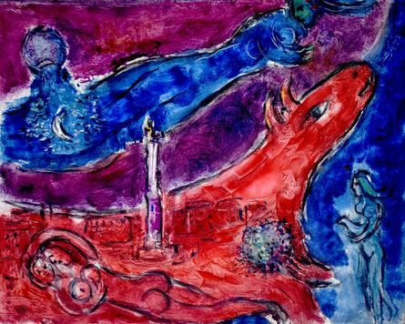 Marc Chagall, ‘Sketch for the Bastille’, 1954
