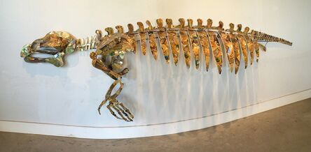 Christy Rupp, ‘Manatee skeleton with gold gift cards’, 2015