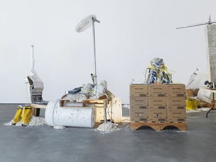 Jason Rhoades, ‘Mixing Desk and Chair / Yellow Ribbon in Her Hair’, 2002