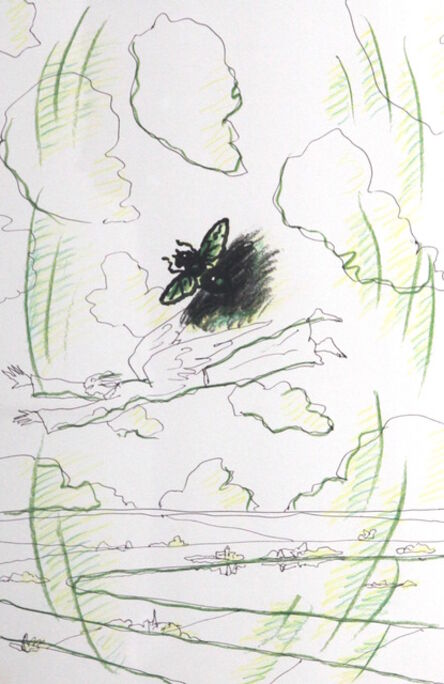 Ilya Kabakov, ‘The Drawing Done by Green Pencil’, 2014