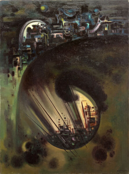 Emil Bisttram, ‘Dark Star’, 1956