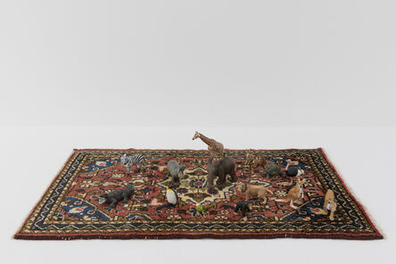 Hans-Peter Feldmann, ‘Oriental Carpet with 15 Hand-painted Animals’, 2000