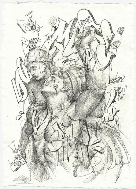 PichiAvo, ‘Untitled (Mercury & Psyche) - Original Drawing’, 2021