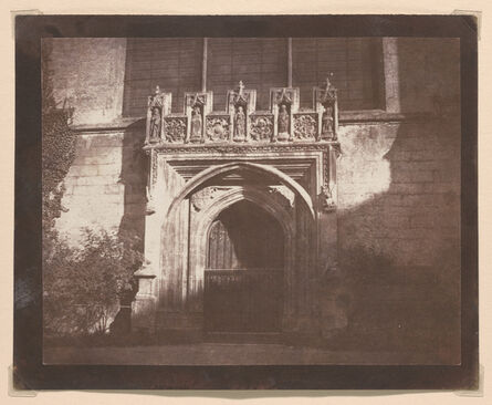 William Henry Fox Talbot, ‘Ancient Doorway, Magdalen College, Oxford’, ca. 1843