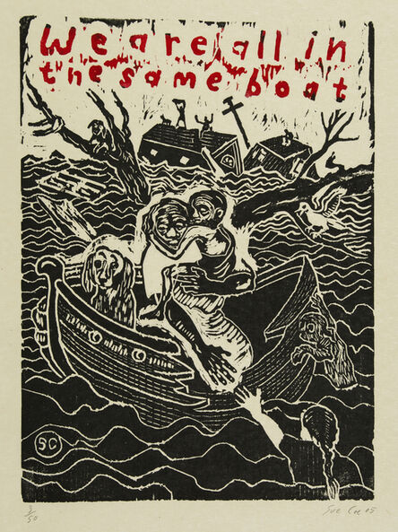 Sue Coe, ‘We Are All in the Same Boat’, 2005