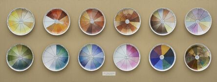 Judy Chicago, ‘China-painting Color Test Plates from The Dinner Party’, 1974