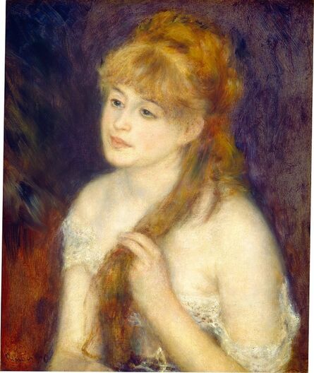 Pierre-Auguste Renoir, ‘Young Woman Braiding Her Hair’, 1876